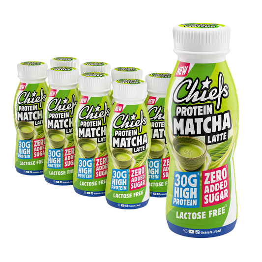 Chiefs Protein Matcha Latte drink 8 pack